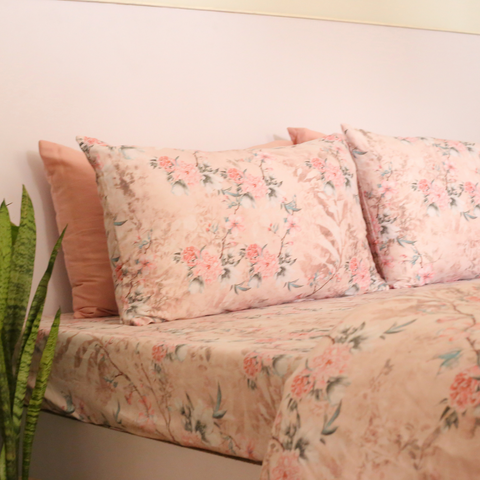 Pink Fleur - Cotton Satin