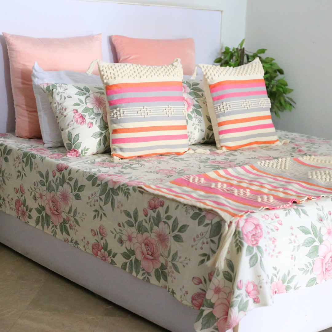 Pink Fleur - Bedset