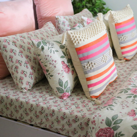 Pink Fleur - Bedset
