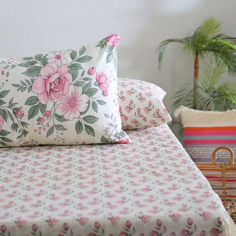 Pink Fleur - Bedset