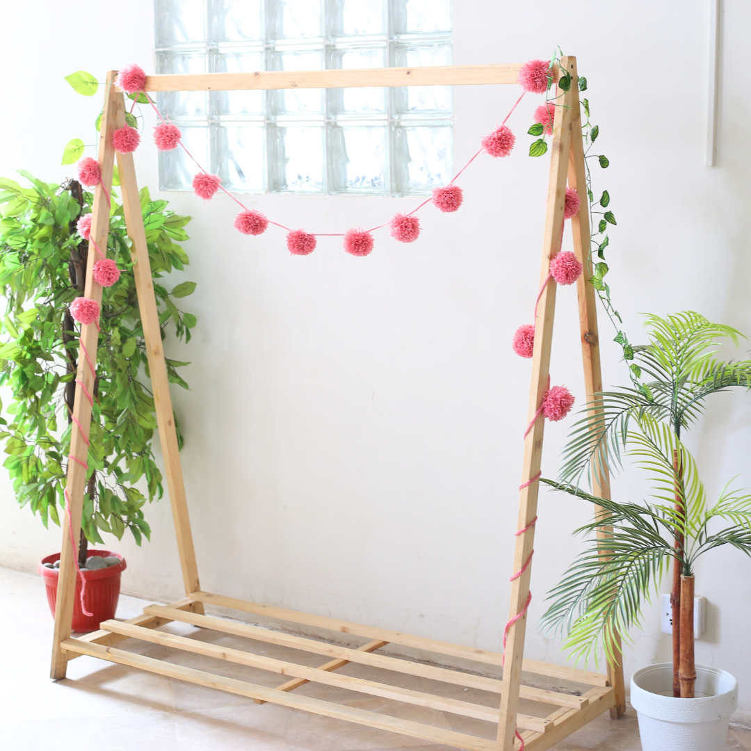 Pom Pom Knitted Garland