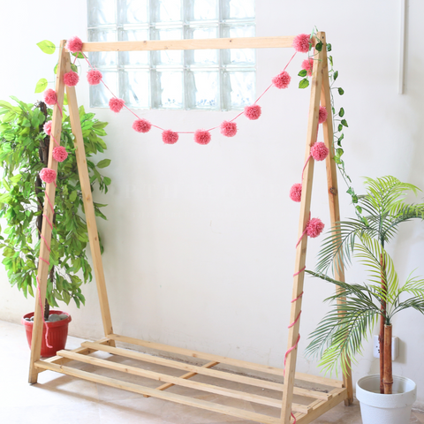 Pom Pom Knitted Garland