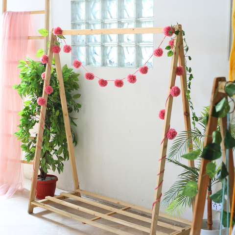 Pom Pom Knitted Garland