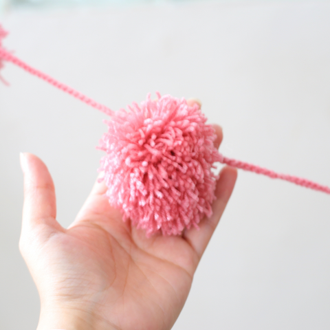 Pom Pom Knitted Garland