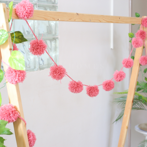 Pom Pom Knitted Garland