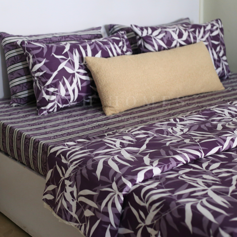 Purple Leafage - Bedset