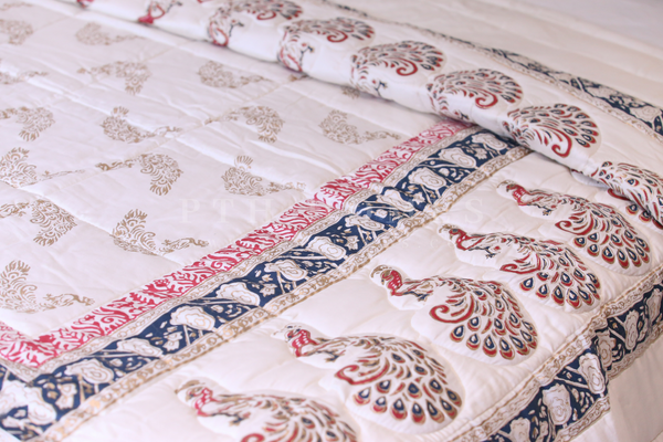 Raqs e Taus - Block Printed