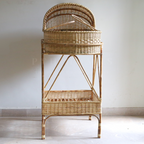 Rattan - Baby Basket with Stand
