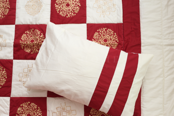 Reddish Splendor - Block Printed