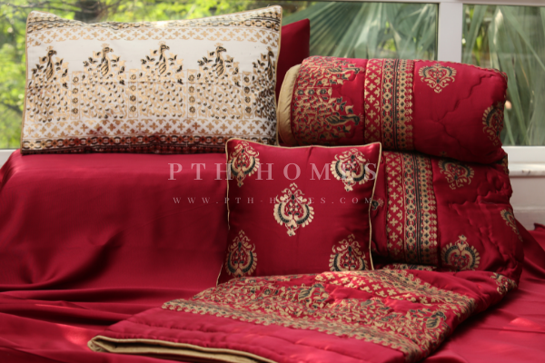 Regal Maroon - Block Printed