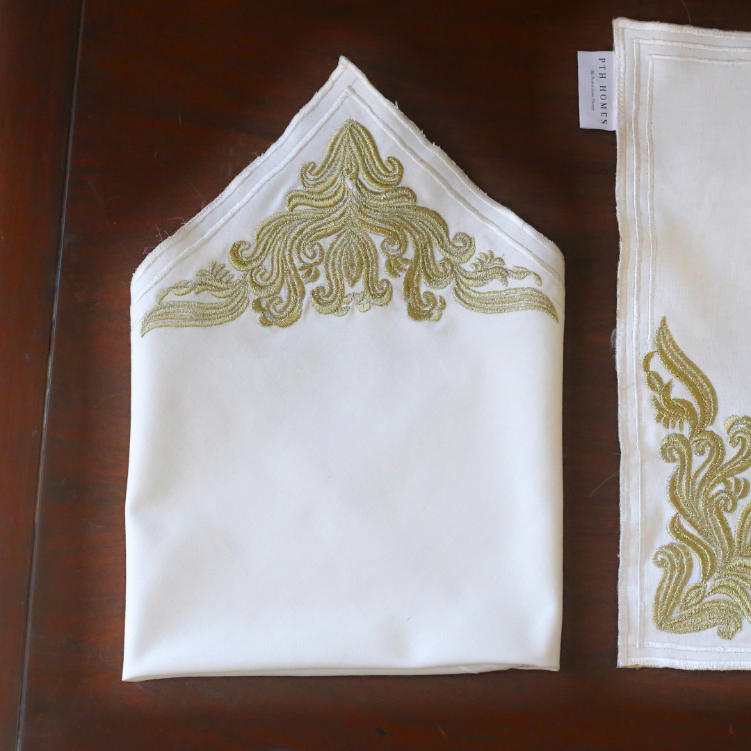 Royal Gold - Embriodered Table Linen