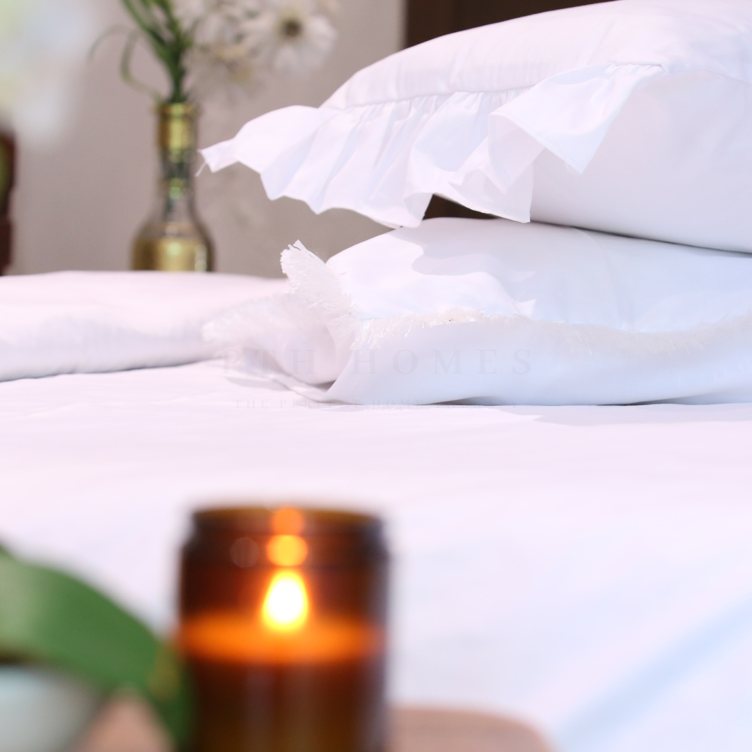 Ruffled Duvet Cover Set - Cotton Sateen