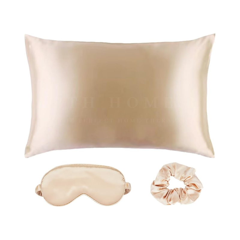 Satin Silk Pillow Case, Eye Mask & Scrunchie