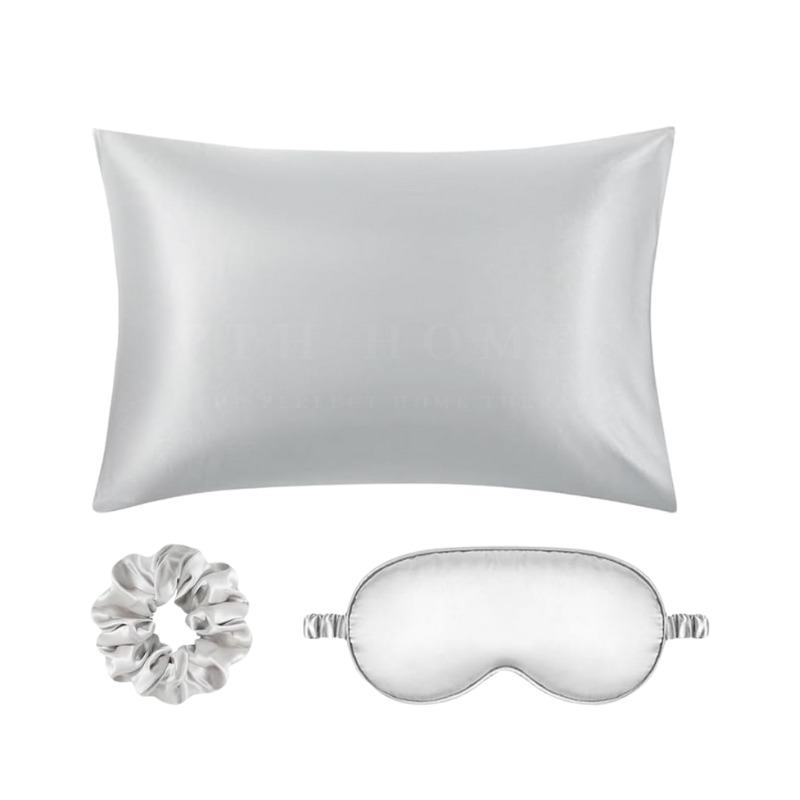 Satin Silk Pillow Case, Eye Mask & Scrunchie