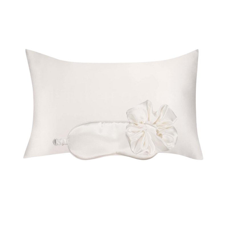 Satin Silk Pillow Case, Eye Mask & Scrunchie