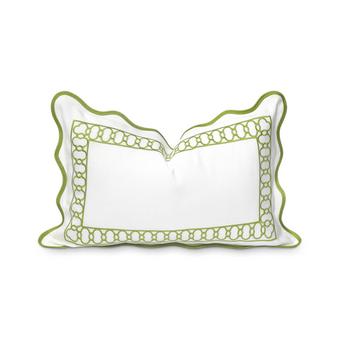 Scalloped - Embriodered Cushions Covers