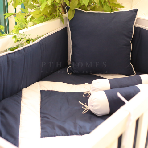 Serene Blue - Crib Bedding Set