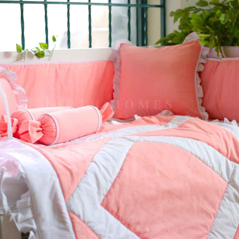 Serene Pink - Crib Bedding Set