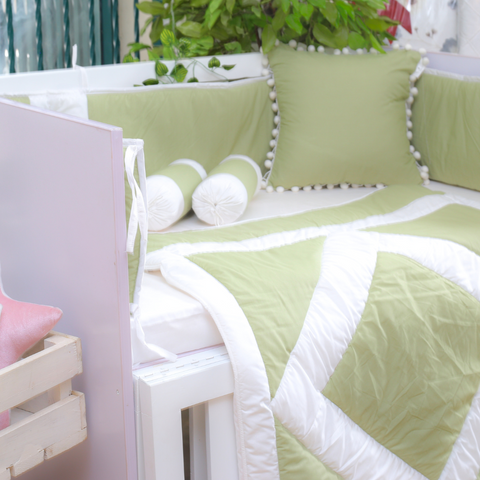 Serene Green - Crib Bedding Set