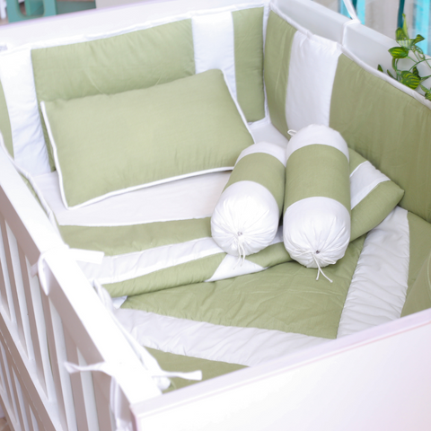 Serene Green - Crib Bedding Set