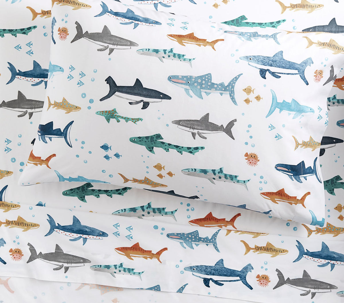 Shark World - Cotton Percale