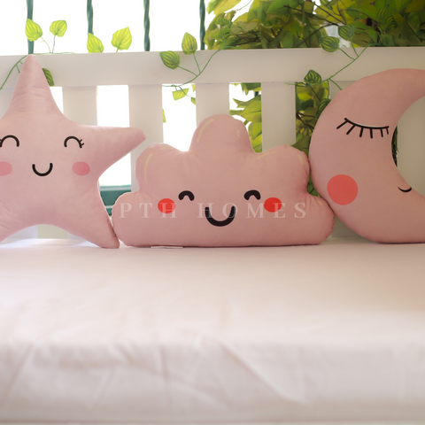 Star, Moon, Cloud Velvet Cushions