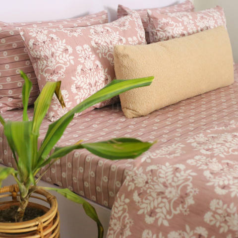 TeaPink Motif - Bedset