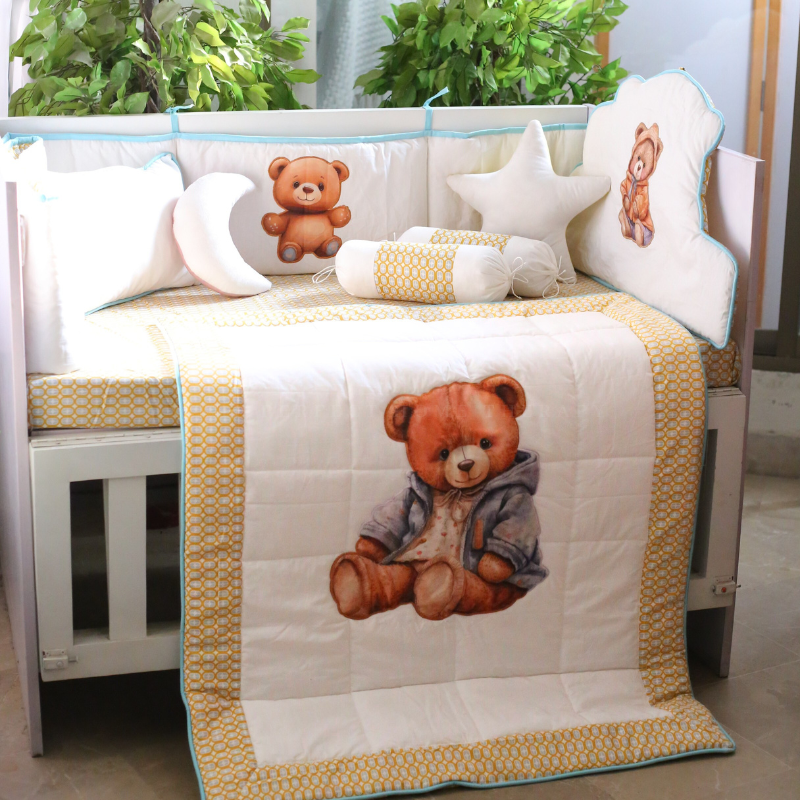 Honey Bear Snuggles - Crib Bedding Set