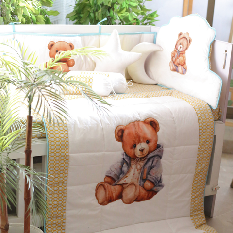 Honey Bear Snuggles - Crib Bedding Set