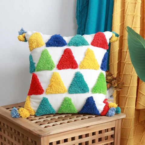 Rainbow - Tufted Cushion Covers