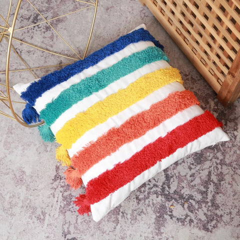 Rainbow - Tufted Cushion Covers