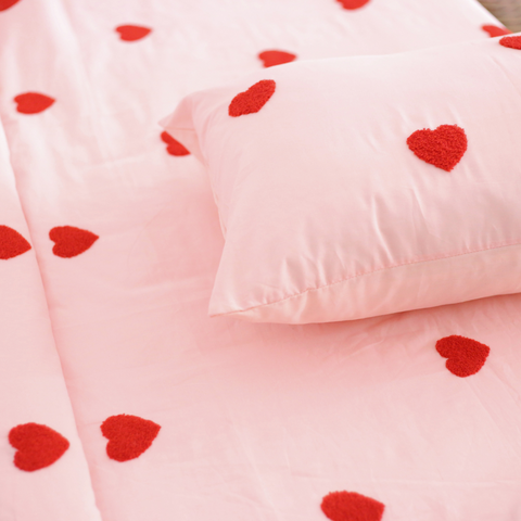 Tufted Hearts - Duvet Cover Set