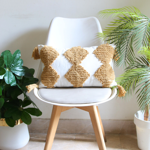 Tribal XVII - Tufted Cushion Cover