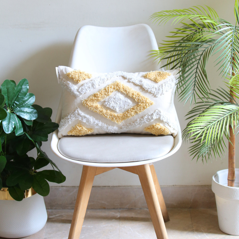 Tribal XV - Tufted Cushion Cover
