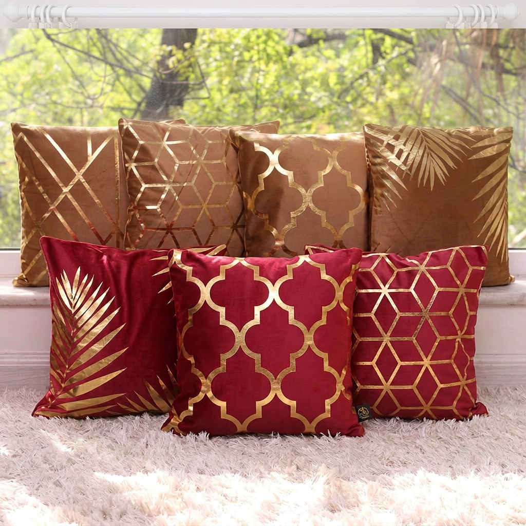 Throw Cushions - Red