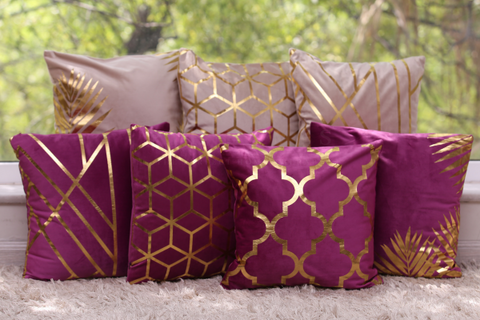 Throw Cushions - Purple