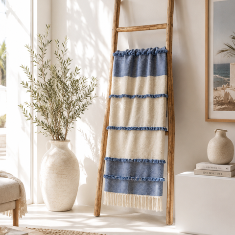 Azure Organic - Handmade Throw