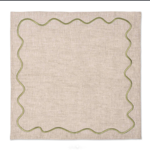 Embriodered Napkin - Bahama Palm