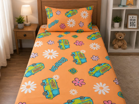 Retro Flower Ride 🌼🚐 - Kids Bedding