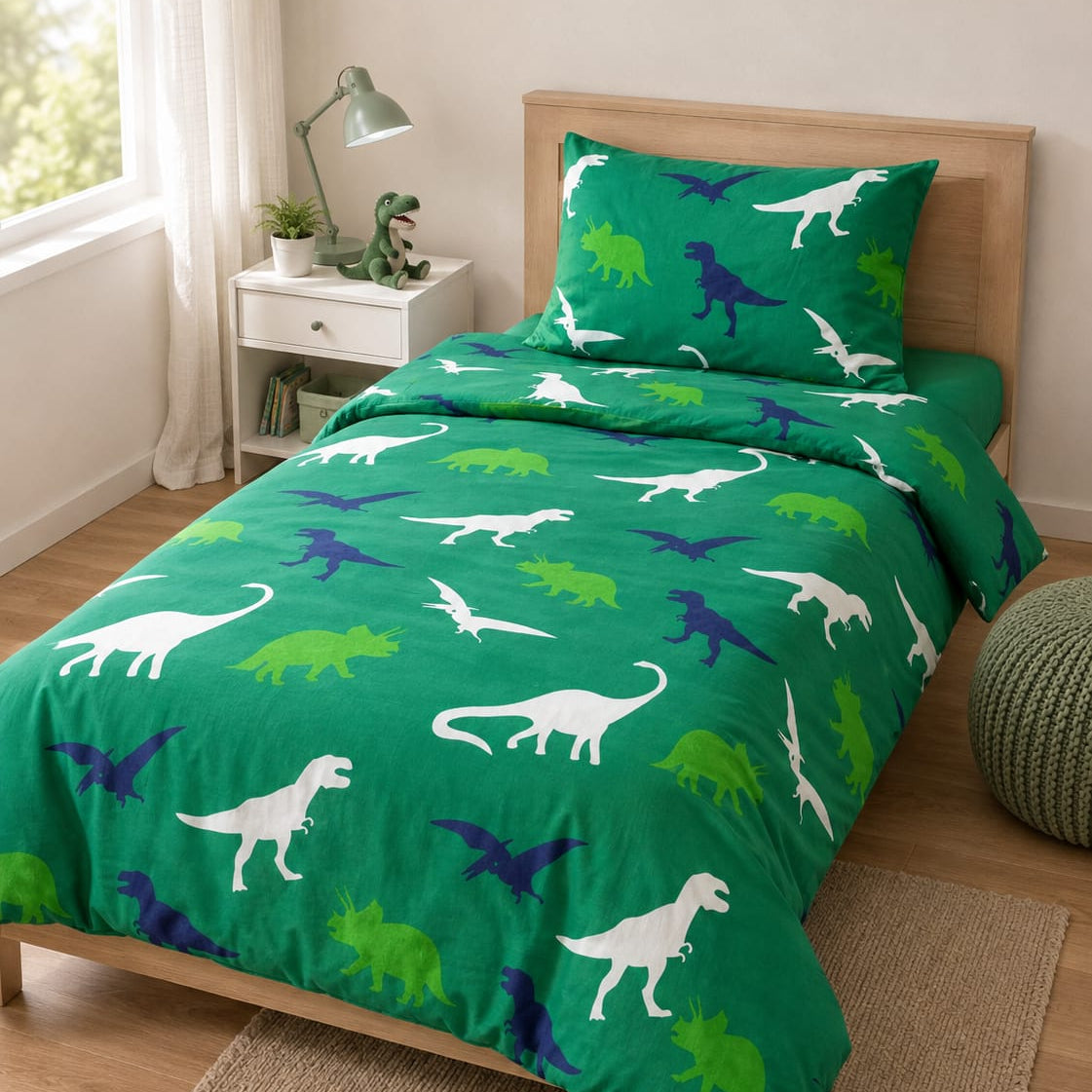 Green Dinos - Kids Bedding