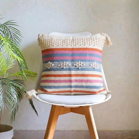 Pink Dune - Handwoven Cushion Cover