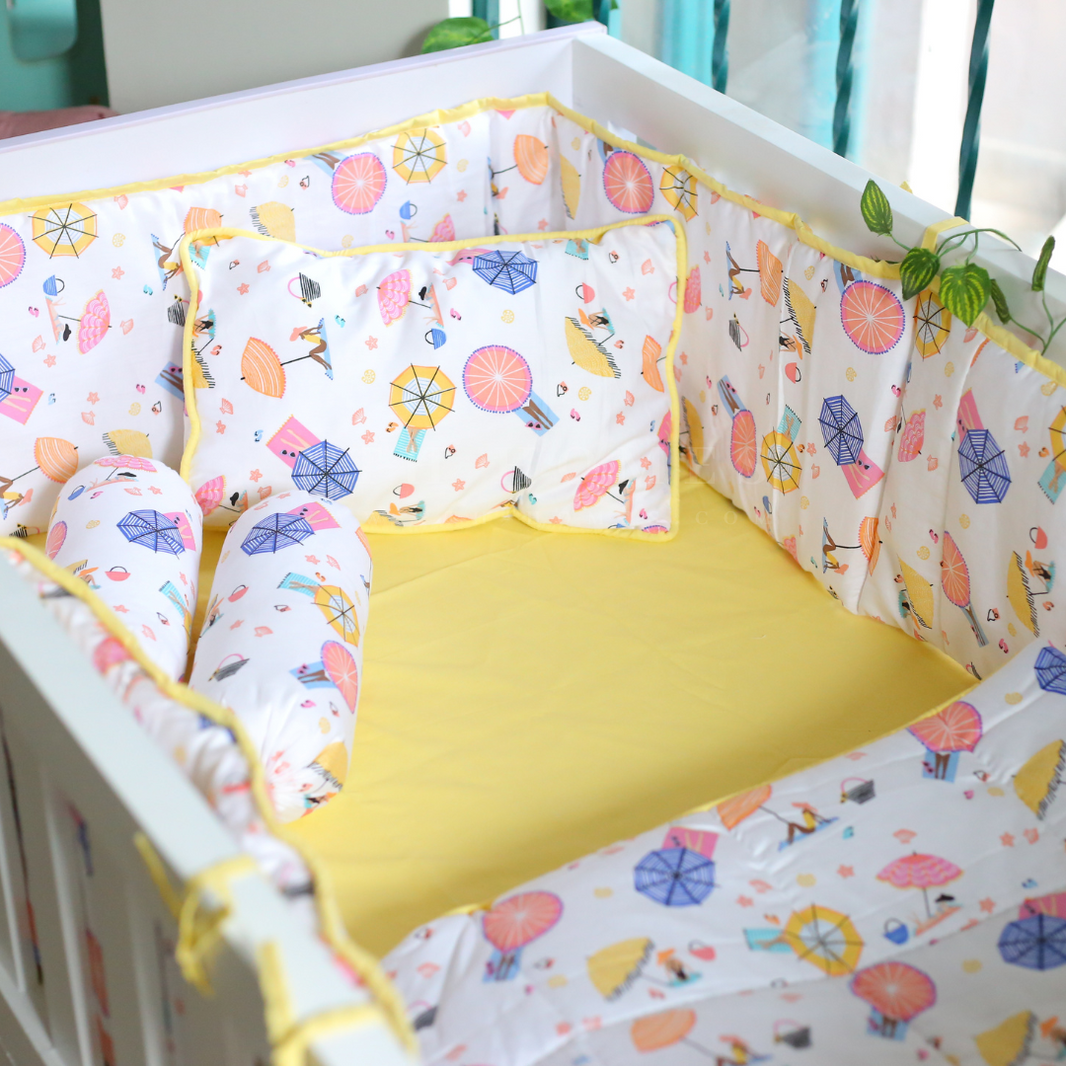 Baby cot bed bumper sets best sale