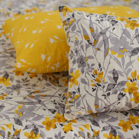 Yellow Florals - Bedset