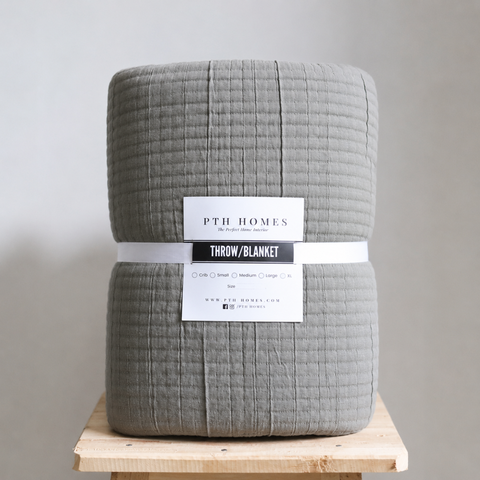 Stone Grey - Coverlet