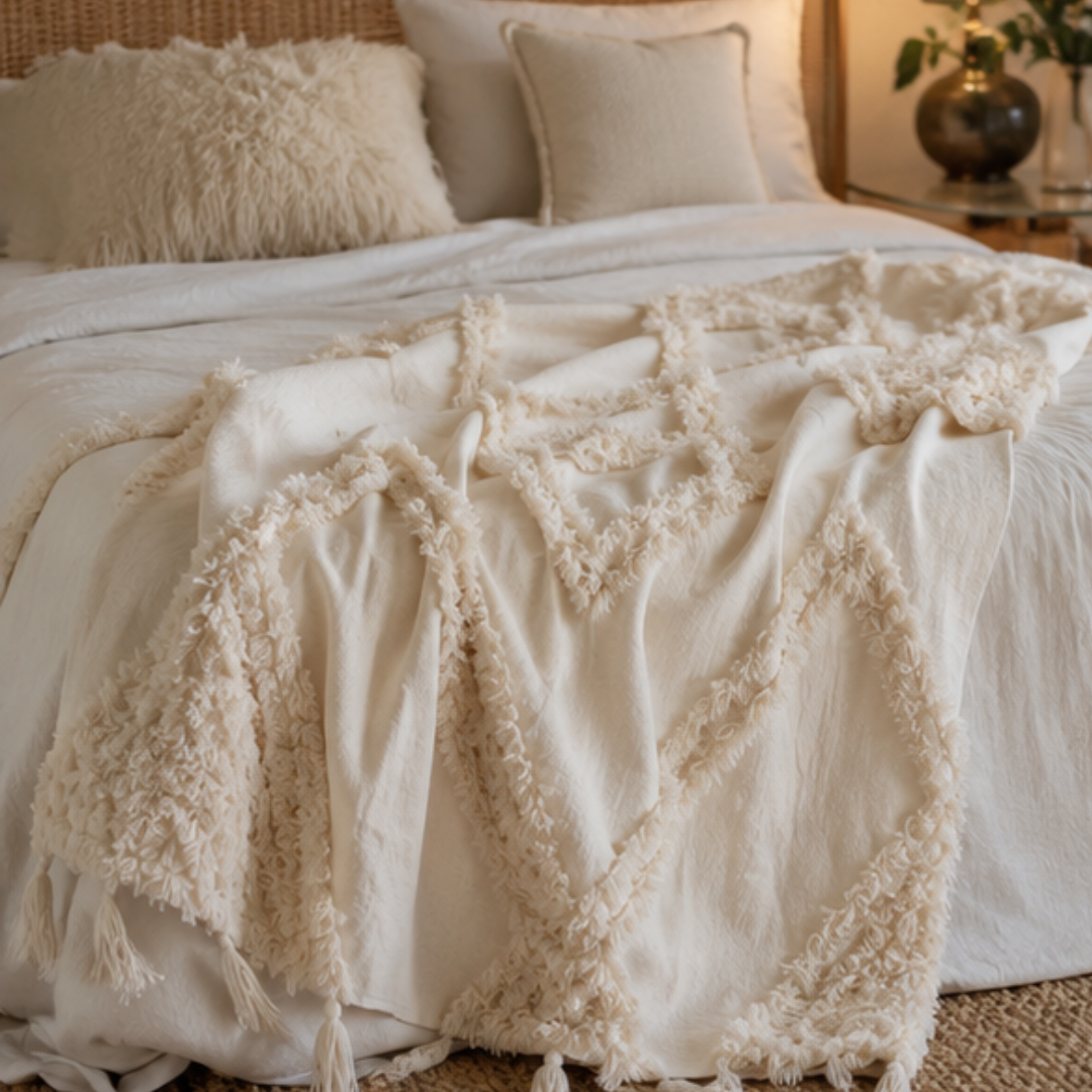 Ivory Organic - Handmade Throw