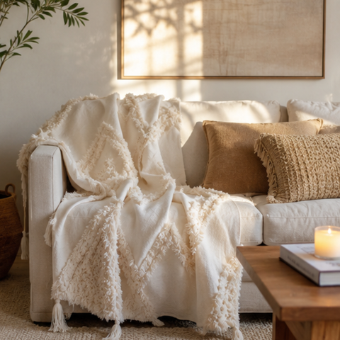 Ivory Organic - Handmade Throw