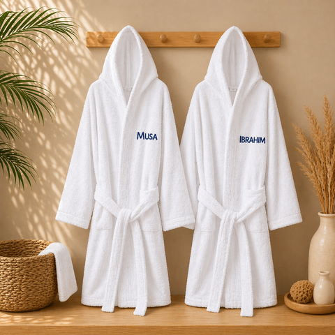 Hooded Bathrobe - Customized Embroidered