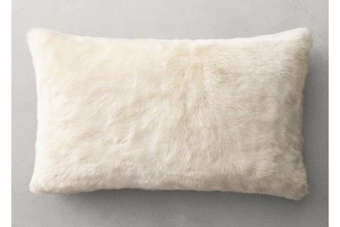 Fur Cushion Cover (Ivory)
