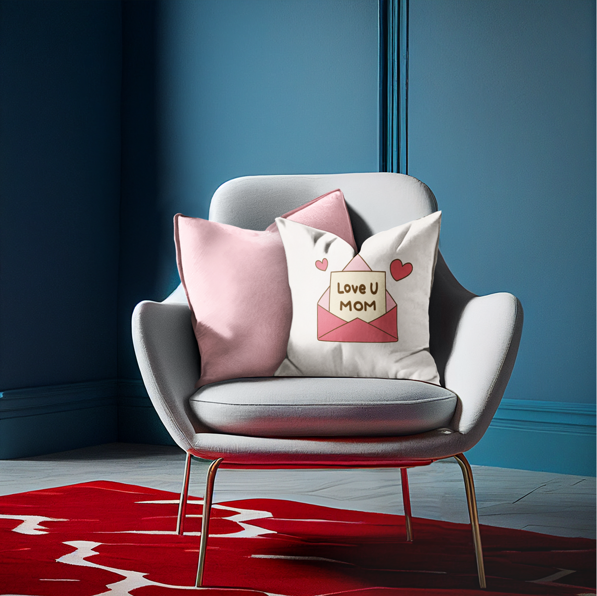 Mother's Day - Cushion (with filling) [Love you mom]