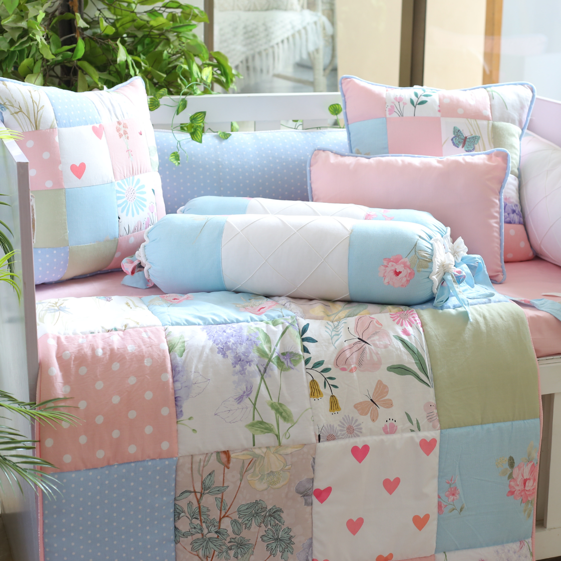 Patchwork - Crib Bedding Set
